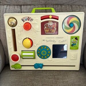 Vintage Fisher-Price Interactive Activity Center - Red, Yellow, Blue